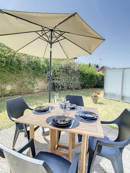 Grand Appart Terrasse Parking Design Amiens Esterno foto